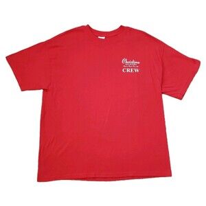 Vintage Christina Aguilera 2007 Back To Basics Tour Sz XL Red Local Crew T-Shirt